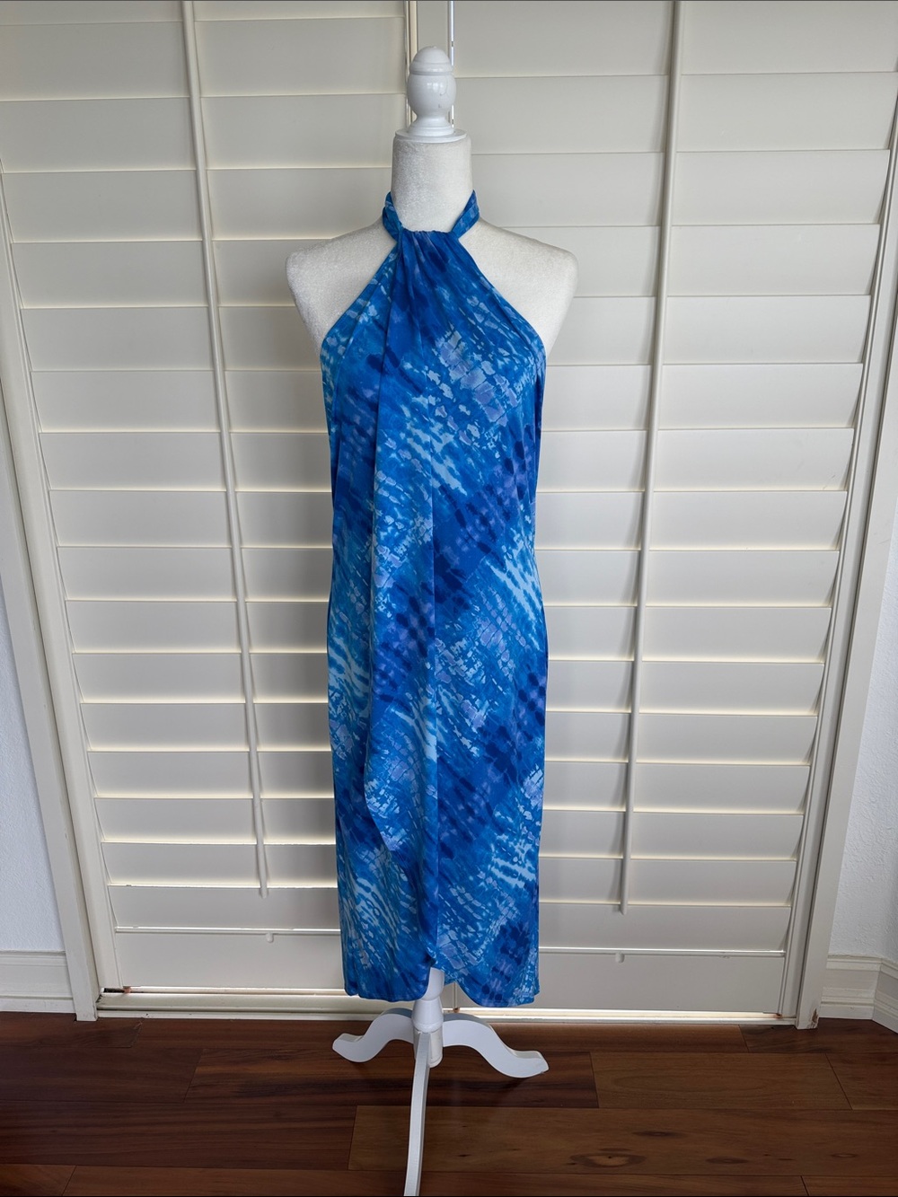 VENUS Blue Halter Dress L